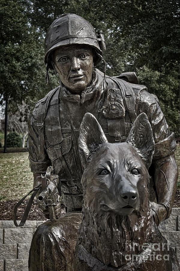 War Dogs Memorial Columbia, Sc Photograph by Skip Willits
