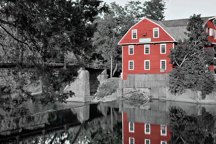 Nwa Photograph - War Eagle Mill Northwest Arkansas - Two Tone by Gregory Ballos