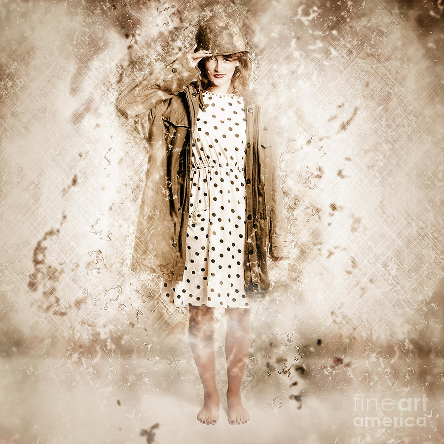 War effort pin-up poster girl Photograph by Jorgo Photography