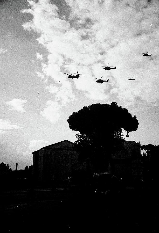 War helicopters over the Imperial Fora by Nacho Vega War helicopters over the Imperial Fora by Nacho Vega