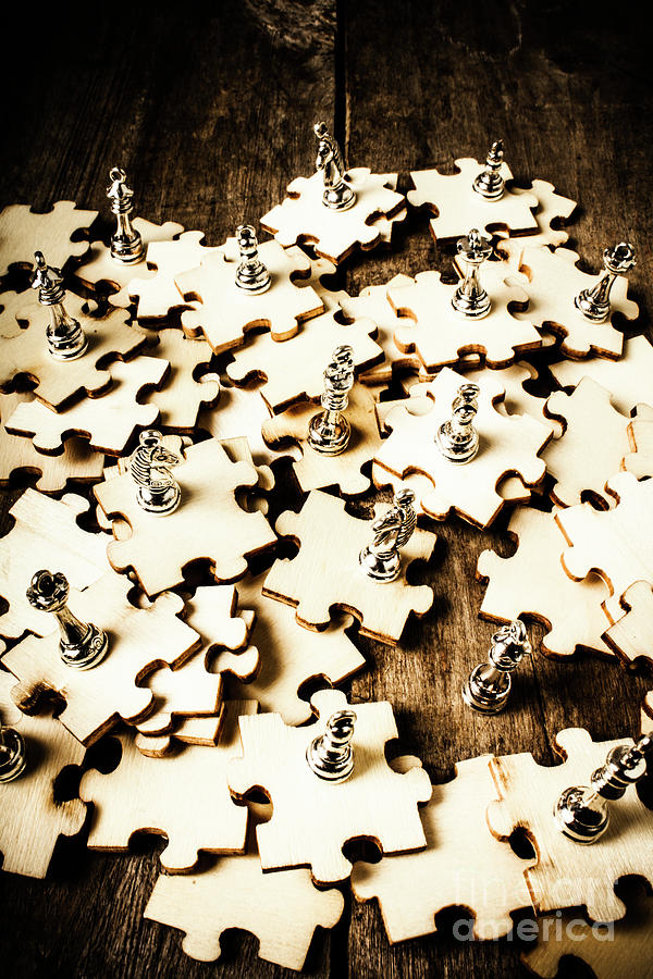 War in a puzzle plan Photograph by Jorgo Photography