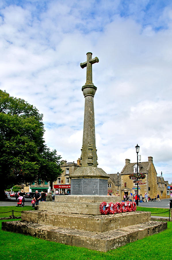 War Memorial, Bourton-on-the-Water Photograph by Rod Johnson