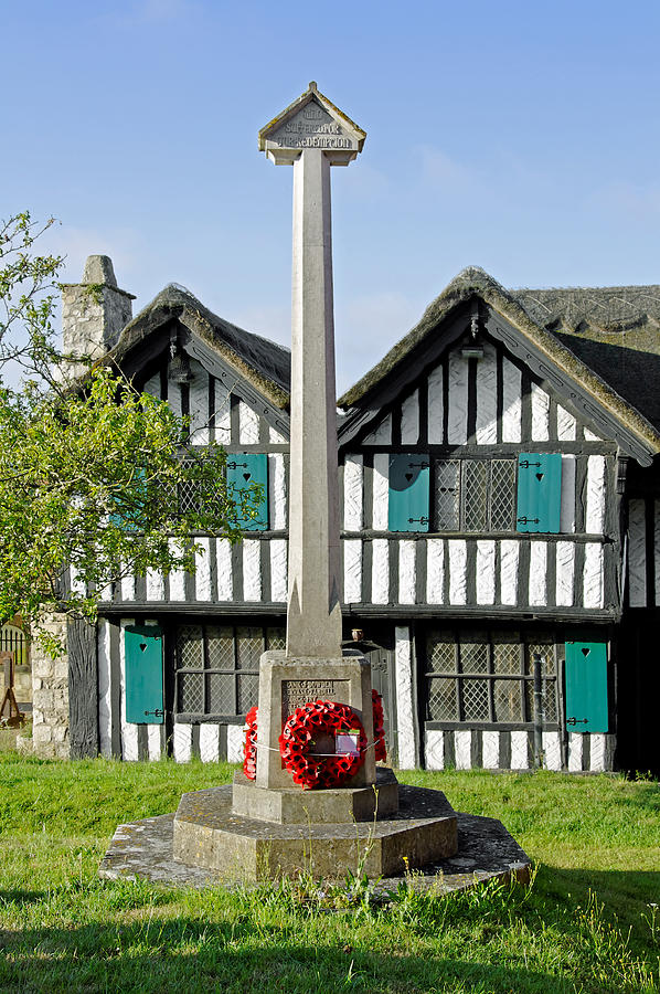 War Memorial and Rectory Mansion, Brading Photograph by Rod Johnson