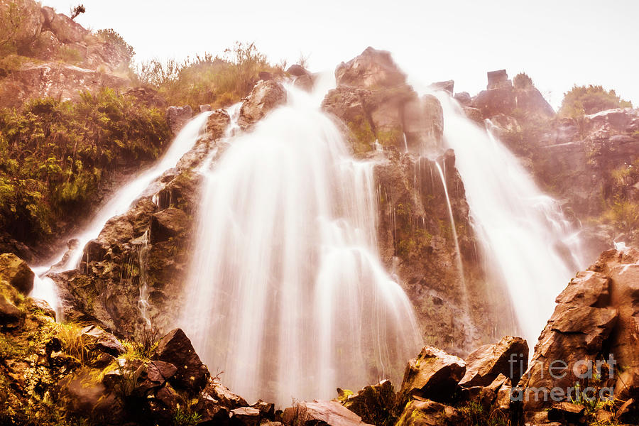 Waratah wild waterfall Photograph by Jorgo Photography