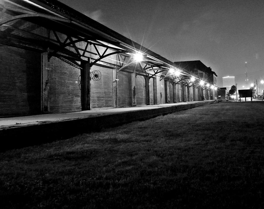 Warehouse Photograph - Warehouse at night by John Collins
