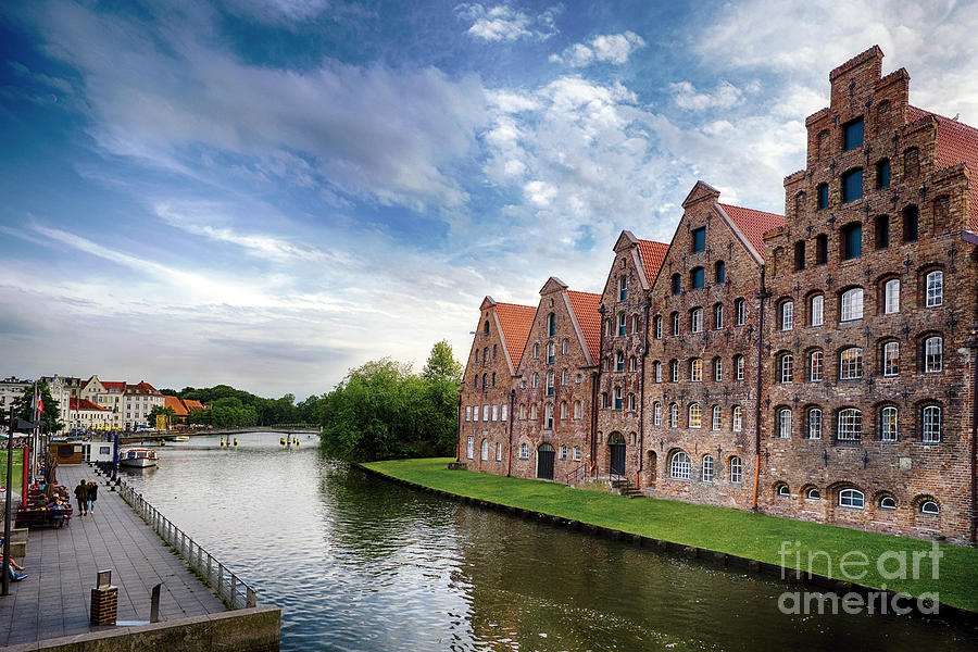 Architecture Photograph - Warehouses of Old Town Lubeck by George Oze