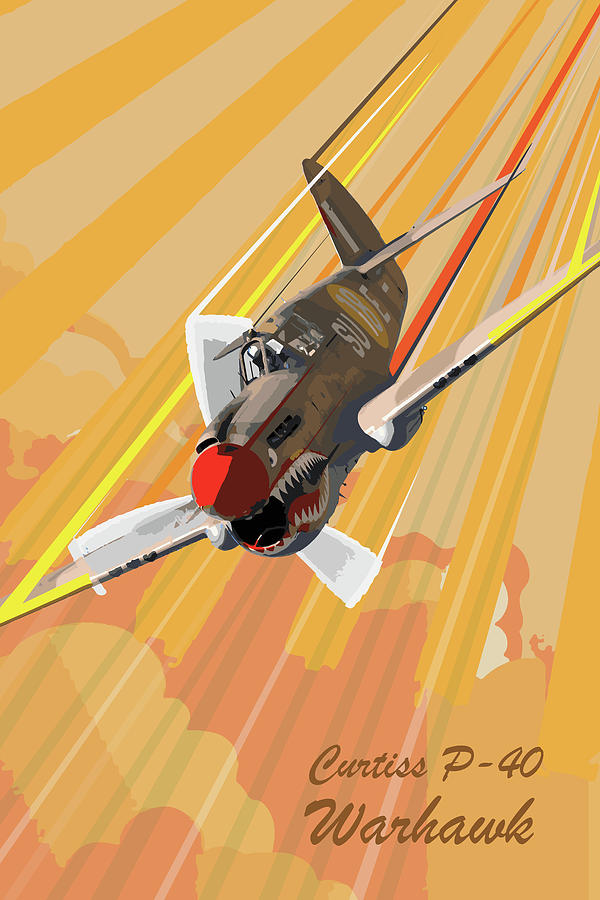 Warhawk Pop Art Digital Art by Airpower Art