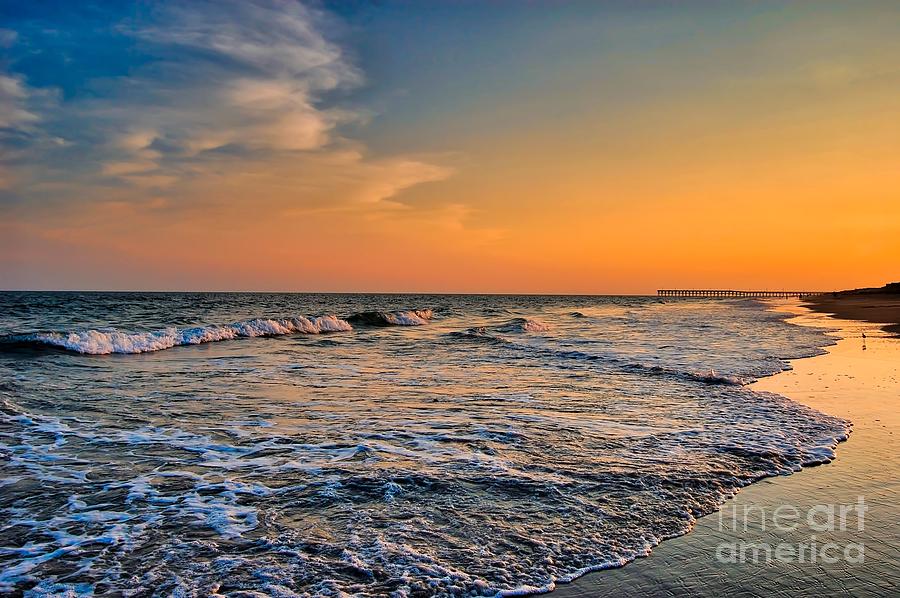 Warm Beach Sunset by Scott Diffee