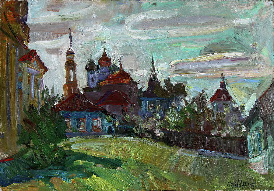 Warm day in kolomna Painting by Juliya Zhukova