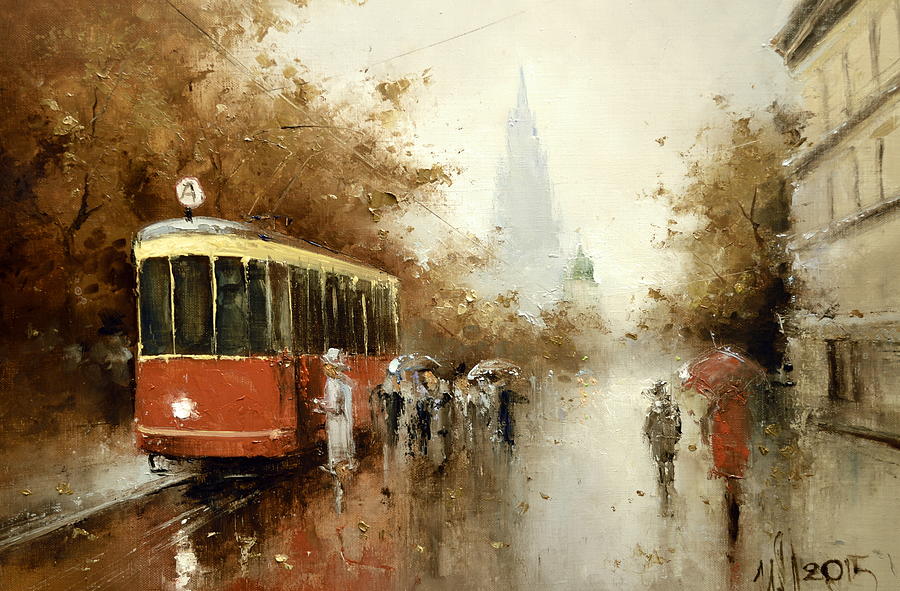 Warm Moscow Autumn of 1953 Painting by Igor Medvedev