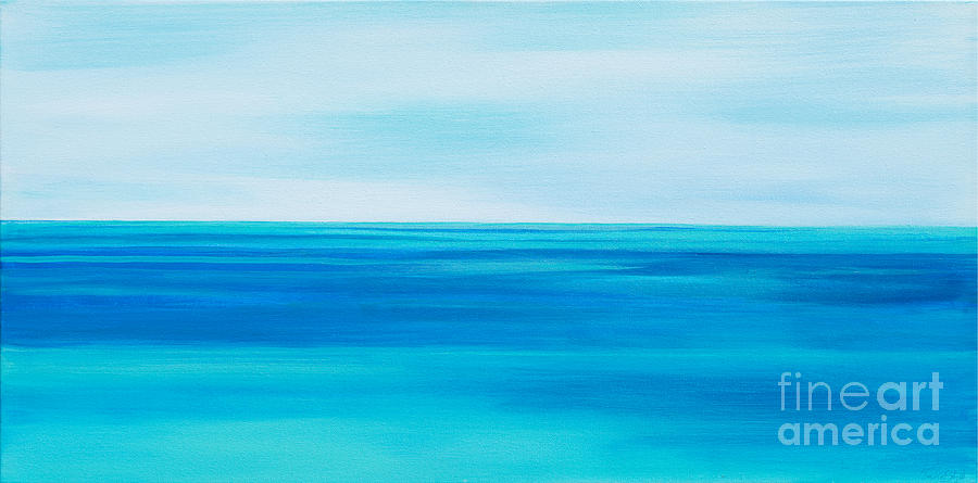 Warm Sea shallows  Painting by Priscilla Batzell Expressionist Art Studio Gallery