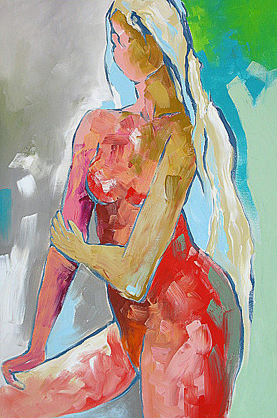 Monfort Painting - Warm Shower by Linda Monfort Monfort Painting - Warm Shower by Linda Monfort