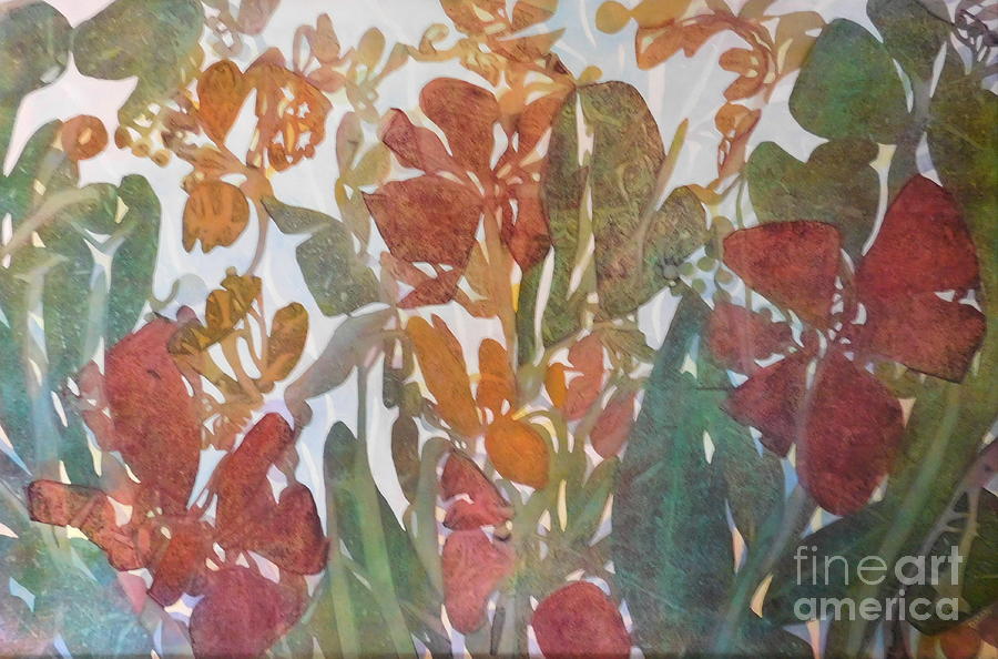 Julies Garden Painting by Joan Clear