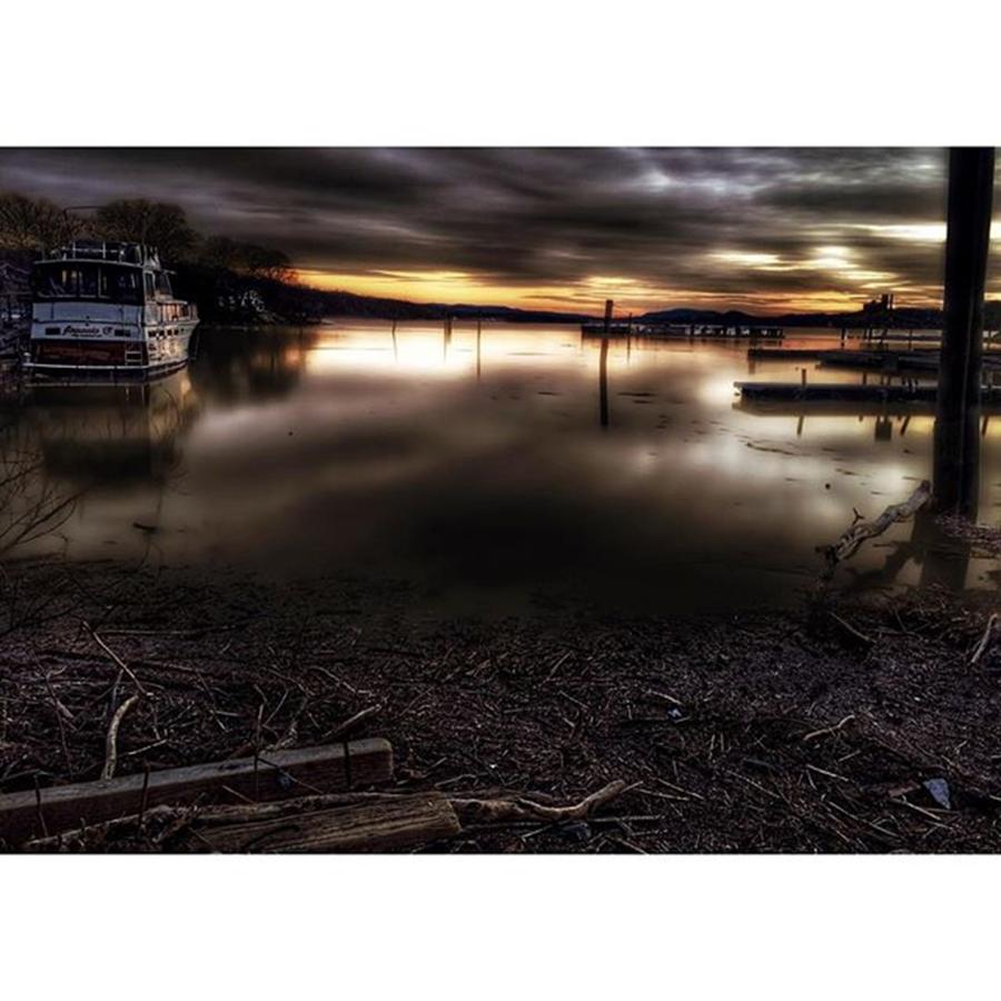 Sunset Photograph - Warm Sunset At The Docks

#river by Blake Butler