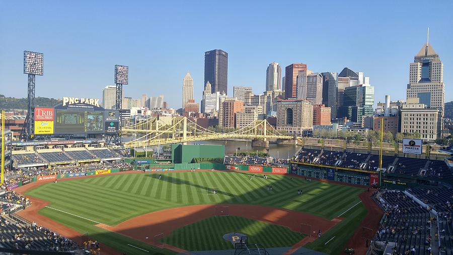Pittsburgh Pirates Photograph - Warm Up at PNC Park  by Shelley Smith