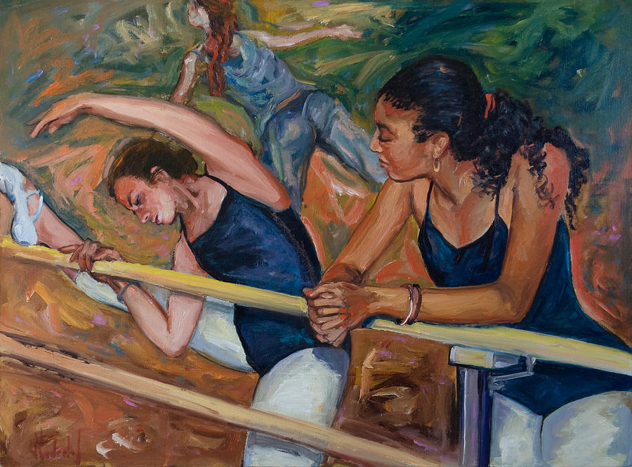 Dancers Painting - Warm Up by Rick Nederlof