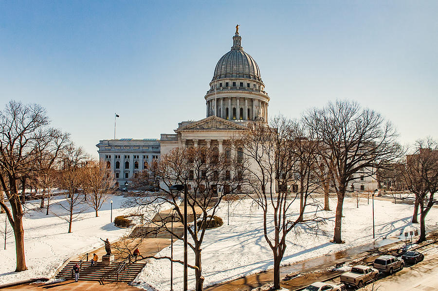Warm Winter Capitol Photograph by Todd Klassy