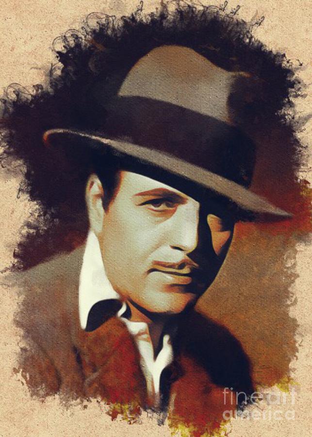 Hollywood Painting - Warner Baxter, Hollywood Legend by Esoterica Art Agency