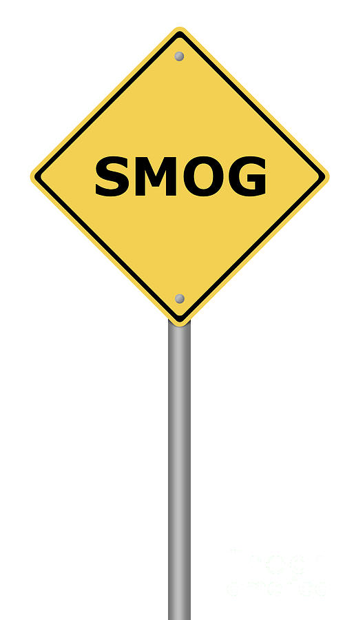 Warning Sign SMOG Digital Art by Henrik Lehnerer