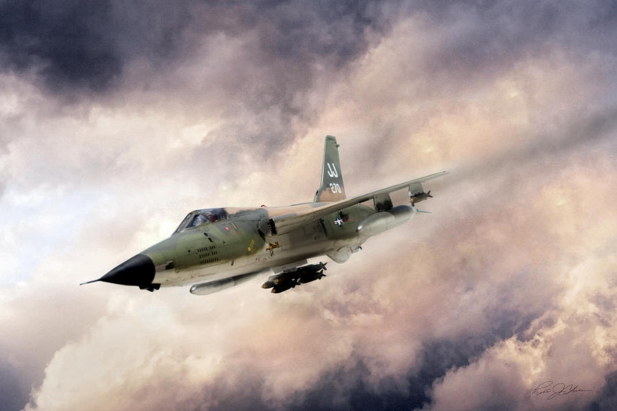 Warpath F-105 Digital Art by Peter Chilelli