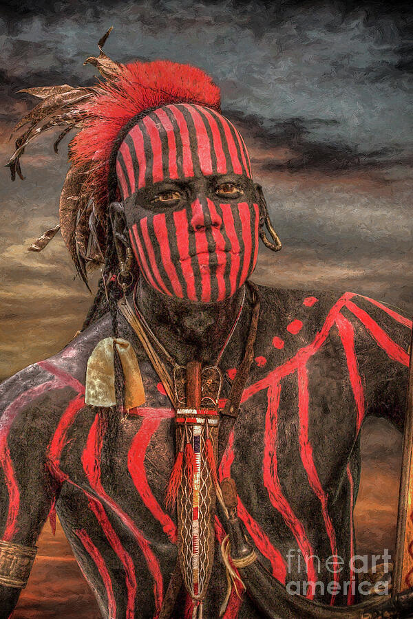 Native American Digital Art - Warpath Shawnee Indian by Randy Steele