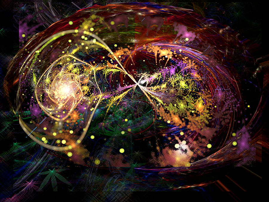 Warping Of Thought Into Time And Space Digital Art