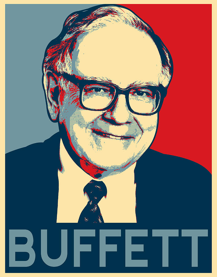 Warren Buffett Painting by MotionAge Designs