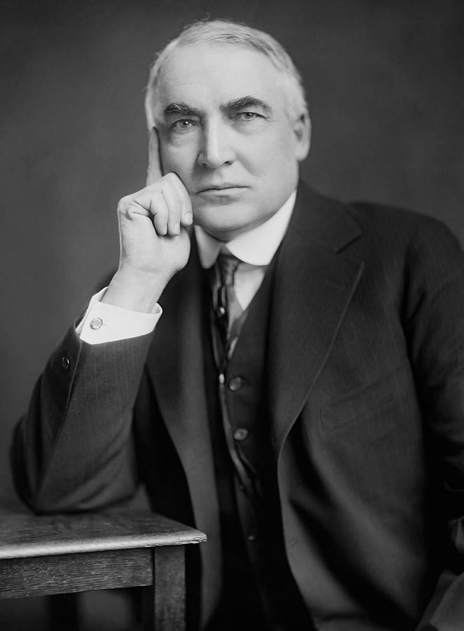 Warren Harding - 29th American President Photograph by War Is Hell Store