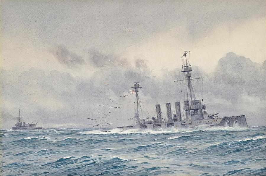 Warrior after the Battle of Jutland Painting by MotionAge Designs