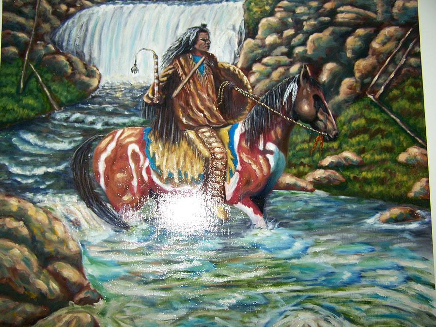 Warrior Painting by Charles Vaughn