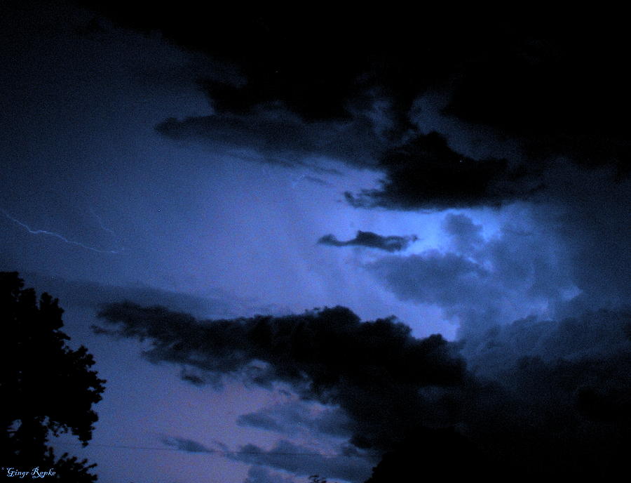 Warrior Cloud Angel In Blue Photograph by Ginger Repke | Fine Art America