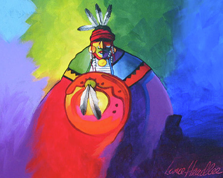 Warrior Colors Painting by Lance Headlee