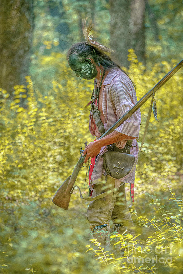 Warrior in Fall Forest Digital Art by Randy Steele