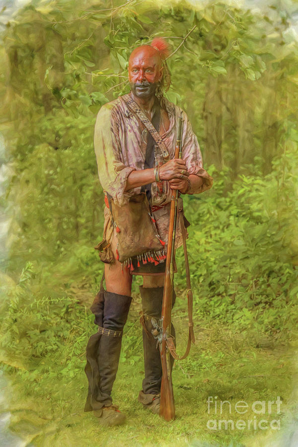 Warrior of the Forest Bushy Run Digital Art by Randy Steele