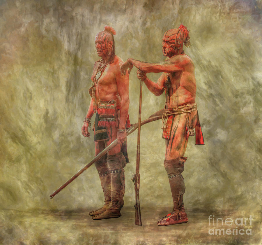 Warrior Pair Bushy Run Digital Art by Randy Steele