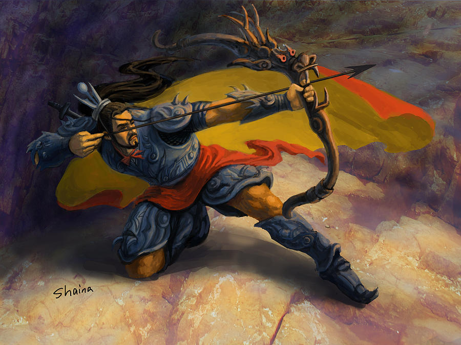 Fantasy Digital Art - Warrior by Shaina  Lee