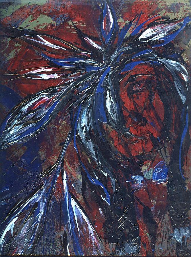 Abstract Painting - Warrior Tears by Cathy Minerva