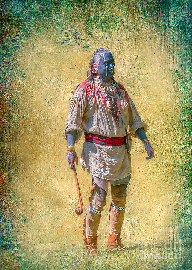 Warrior with Warclub Digital Art by Randy Steele