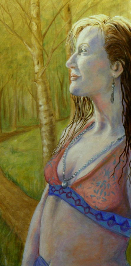 Warrior Woman Painting by Ida Eriksen