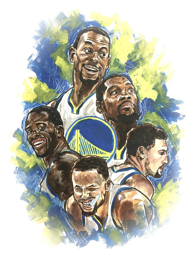 Kevin Durant Painting - Warriors by Joel Tesch