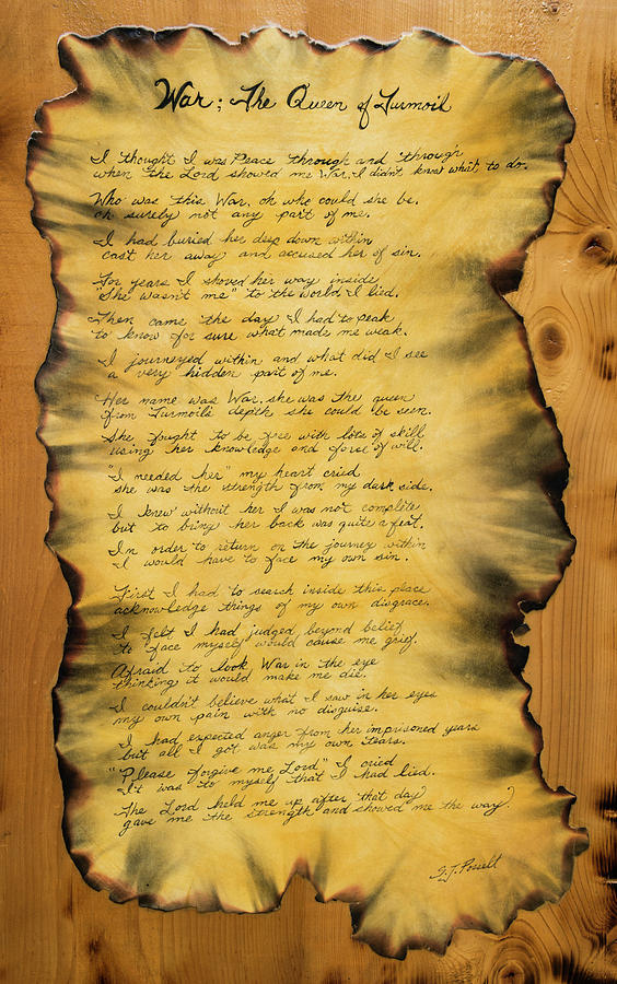 Wars Poem Painting by Sheri Jo Posselt Wars Poem Painting by Sheri Jo Posselt