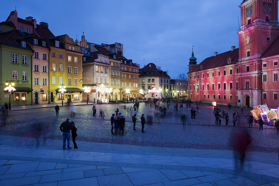 Warsaw by Night in the Old Town Photograph by Artur Bogacki - Fine Art ...