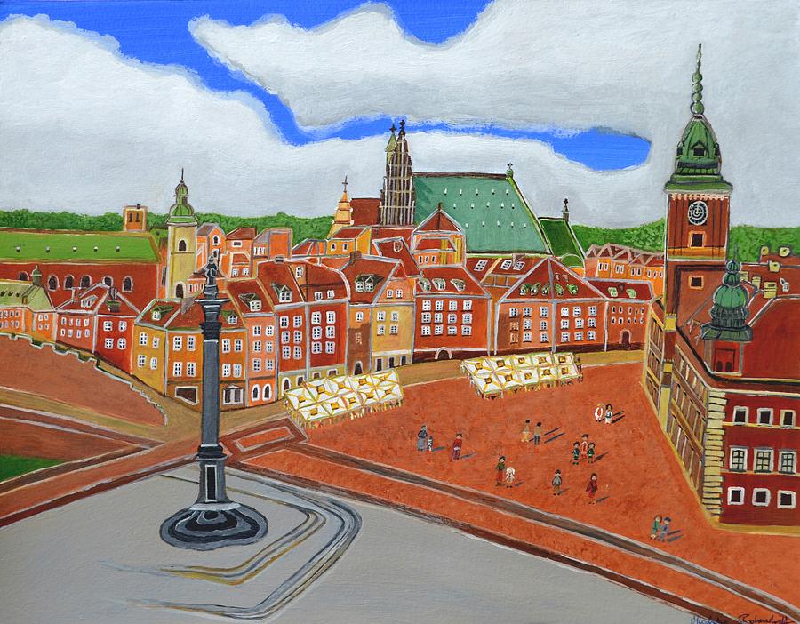 Warsaw- Old Town Painting by Magdalena Frohnsdorff