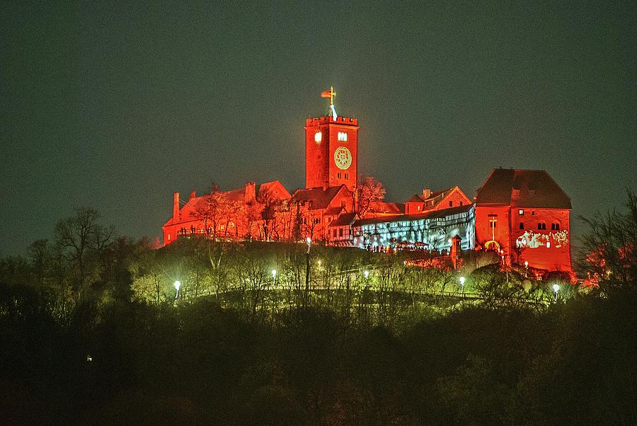 Illuminated Wartburg Castle Photograph By Lars Gebauer Fine Art America