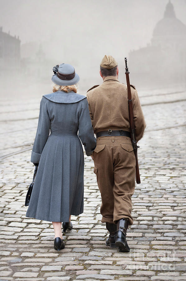 Wartime Couple Photograph by Lee Avison