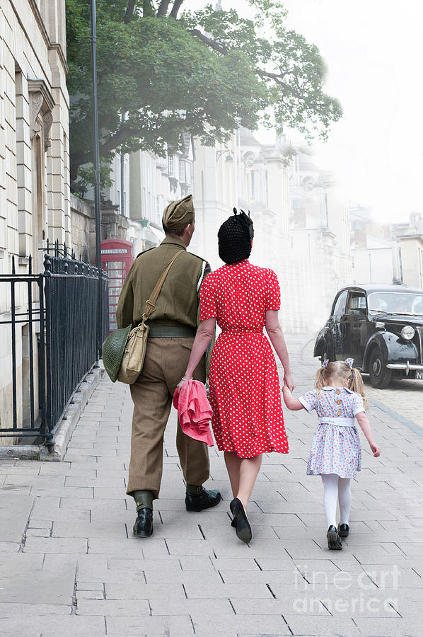 Wartime Family From World War Two  Photograph by Lee Avison