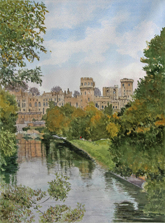 Warwick Castle Painting By George Levitt Warwick Castle Painting By George Levitt