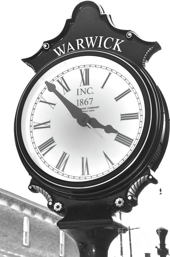 Clock Photograph - Warwick Train Clock  by Robert Meanor