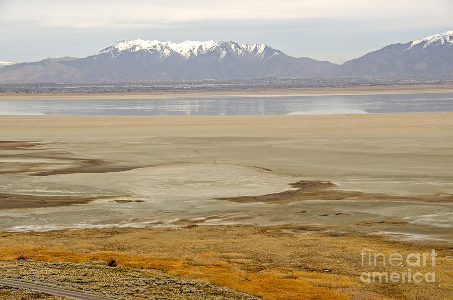 Wasatch Mountains from Antelope Island Photograph by Sue Smith