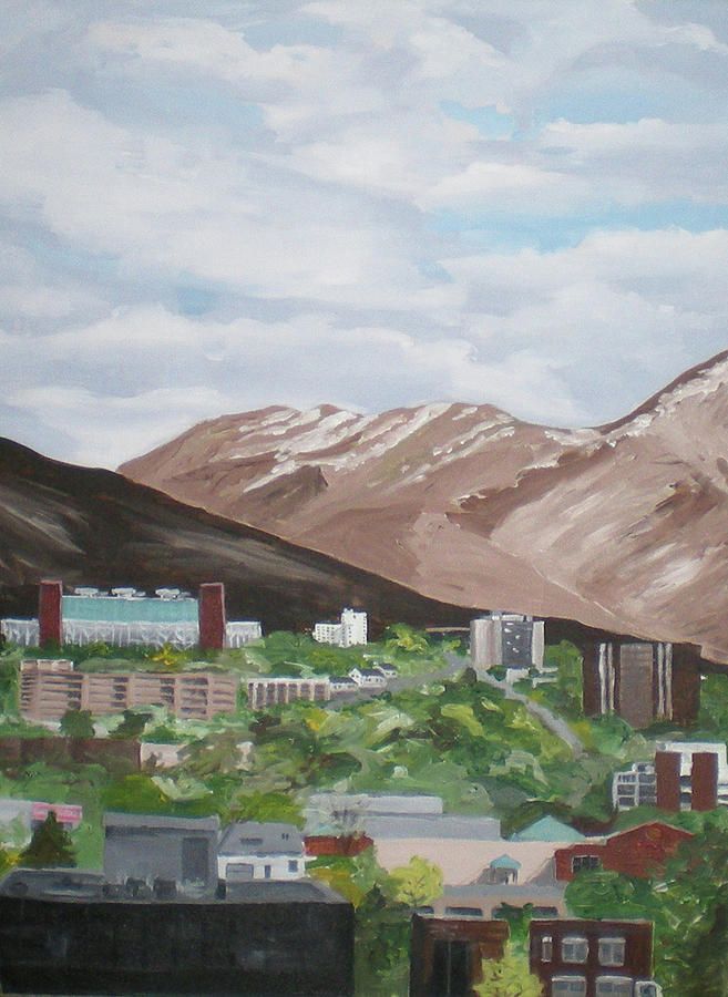 Wasatch Panel III Painting by Vincent Matheney